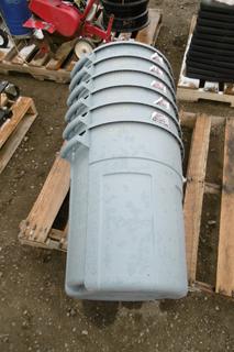 Quantity of Rubbermaid Garbage Cans.