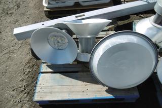 Quantity of Assorted Light Fixtures & Plastic Post.