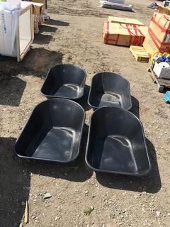 (4) Wheel Barrow Replacement Barrels.