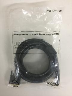 Quantity of 15' 28AWG DVI-D Dual Link Cables.