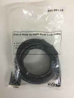 Quantity of 15' 28AWG DVI-D Dual Link Cables.