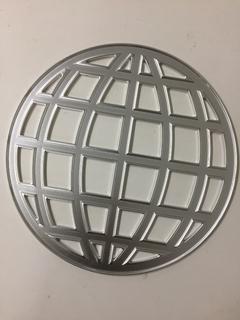 (21) Brushed Stainless Steel Byout Globe Logos.