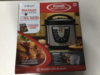 Unused 6-Quart Power Pressure Cooker XL.