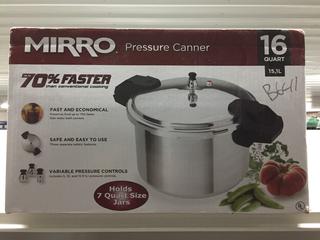 Mirro 16-Quart Pressure Canner.