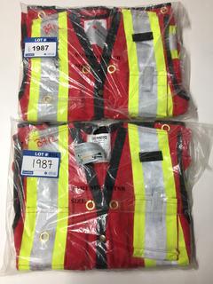 (1) Medium & (1) Large Reflective Safety Vests.