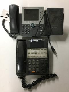 (1) Cisco 7965 IP Phone & (1) Panasonic Phone.