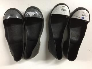 (1) Pair Small & (1) Pair XS Steel Toe Shoe Cover.