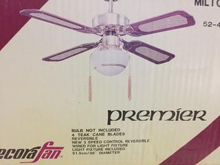 (2) 36" Ceiling Fans.