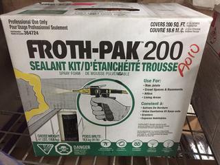 Froth-Pack 200 Spray Foam Sealant Kit.