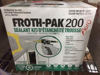 Froth-Pack 200 Spray Foam Sealant Kit.