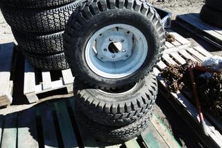 (2) Tires w/ Rims Goodyear 23x8.50-12, (1) Tire P185/70R14.