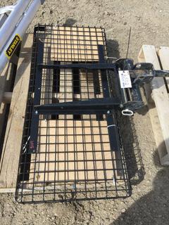 Hitch Mount Folding Cargo Basket.