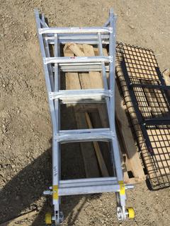 Stanley Step/Straight Ladder Combo Extends 19'L.