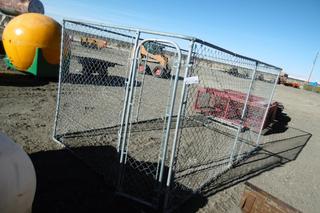 Chain Link Dog Run w/ Gate 6'Hx7'Wx13'L.