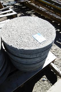 (8) Round Paving Stones 18" Diameter 2" Thick.