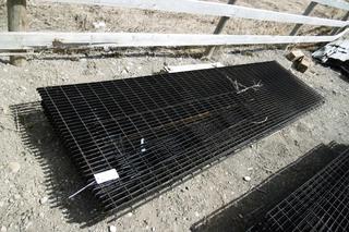 Quantity of Assorted Steel Grating.