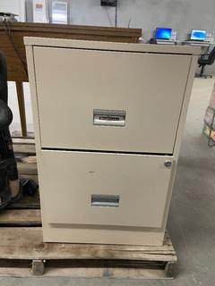 Steelworks 2-Drawer Metal Filing Cabinet, 18" x 18" x 28".