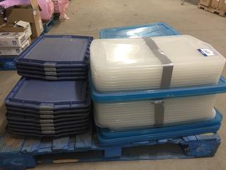 Quantity of Assorted Rubbermaid/Sterlite Tote Lids Only.