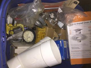 Quantity of Plumbing Hardware c/w Drain Kit, Basin Wrench, Drains, Etc.