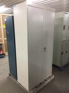 Metal Storage Cabinet, 36" x 18" x 72".