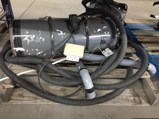 Hoover M-Series Ovation Central Vac System c/w Hose & Wall Outlet.