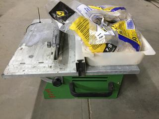 Superior 7" Tile Saw c/w Spacers & Manual Cutter.