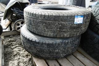 (2) General Grabber Tires LT245/75R17, *No Rims*.