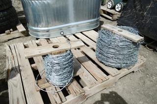 1 1/2 Rolls of Barb Wire.