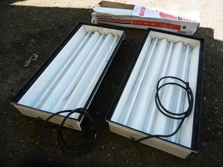 Quantity of LED Tube Lighting & (2) Shop Lights 2'x4'.