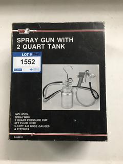 Power Fist Spray Gun With 2 Quart Tank.