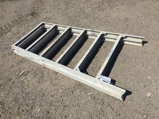 6' Aluminum Step Ladder 3'w at the Base.