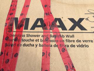 Maxx Fiberglass Shower & Bathtub Wall, Essence Base 60" Wall Kit.