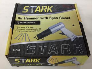 Stark Air Hammer c/w 5pc Chisel.