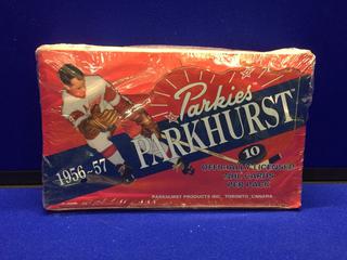 1956-57 ParkHurst Parkies Factory Sealed Box. 300 Cards w/ Autographed Cards.