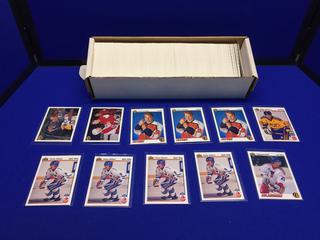 Approximately (800) 1991-92 Upper Deck Assorted Hockey Cards (Numbered 1-160). 4 Teemu Selanne, 3 Peter Forsberg, Niklas Lidstrom Rookie Cards.