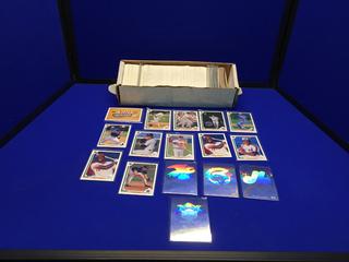 Approximately (900) 1991 Upper Deck Assorted Hockey Cards. Holograms + Baseball Heroes.