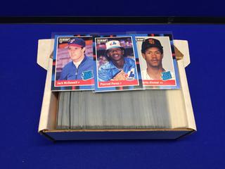 1988 Leaf Baseball Complete Set w/ Stan Musial Puzzle. Approximately (275) Cards. Jack McDowell, Robby Alomar Rookie Cards.