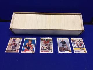 1991-92 Upper Deck Hockey Cards. (2) Complete Sets. Dominik Hasek, Tony Amonte, Doug Weight, Scott Niedermayer Rookie Cards. Approximately (1000) Cards.