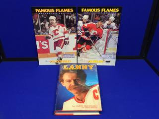 "Lanny" by Lanny McDonald + (2) "Famous Flames Collector Photos" Magazines.