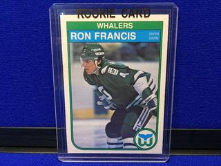 1982-83 Ron Francis #123 O-Pee-Chee Rookie Card.