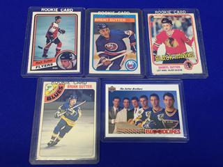 1981-82 Blood Line Sutter Brothers O-Pee-Chee Hockey Card.