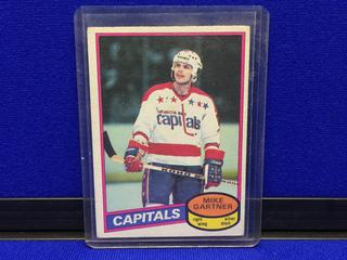 1980-81 Mike Gartner #195 O-Pee-Chee Rookie Card.