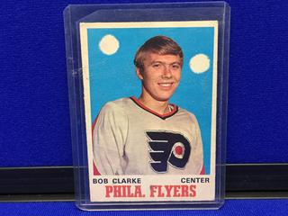 1970-71 Bobby Clarke #195 O-Pee-Chee Rookie Card.