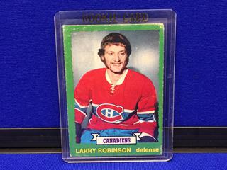 1973-74 Larry Robinson #237 O-Pee-Chee Rookie Card.