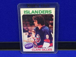 1975-76 Clark Gilies #199 O-Pee-Chee Rookie Card.