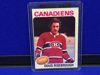 1975-76 Doug Risebrough #107 O-Pee-Chee Rookie Card.