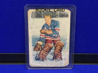 1953-54 Lorne "Gump" Worsley Rookie Card #53.