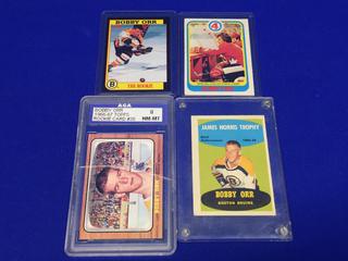 Reproduction Bobby Orr Rookie Cards.