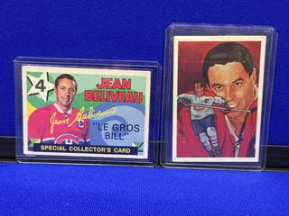 Jean Beliveau FRENCH Cards.