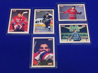 1990-91 (5) Exclusive Eric Lindros Bonus Score Cards. 10 Sets = Approximately (50) Cards. Approximately (18) Eric Lindross Rookie Cards, #440.